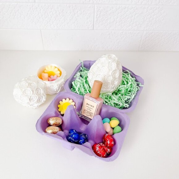 Rose-Covered Easter Eggs โ Handcrafted Party Favors, Spring Decor, Wedding Gifts - Picture 4 of 12